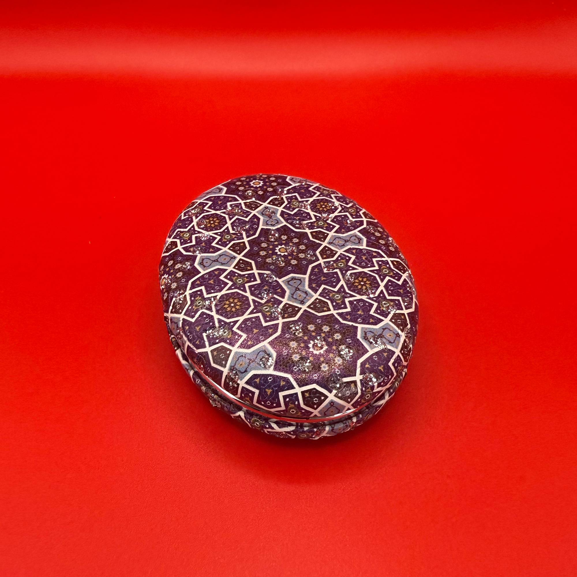 Moroccan Zellige Oval Mirror - Design 01