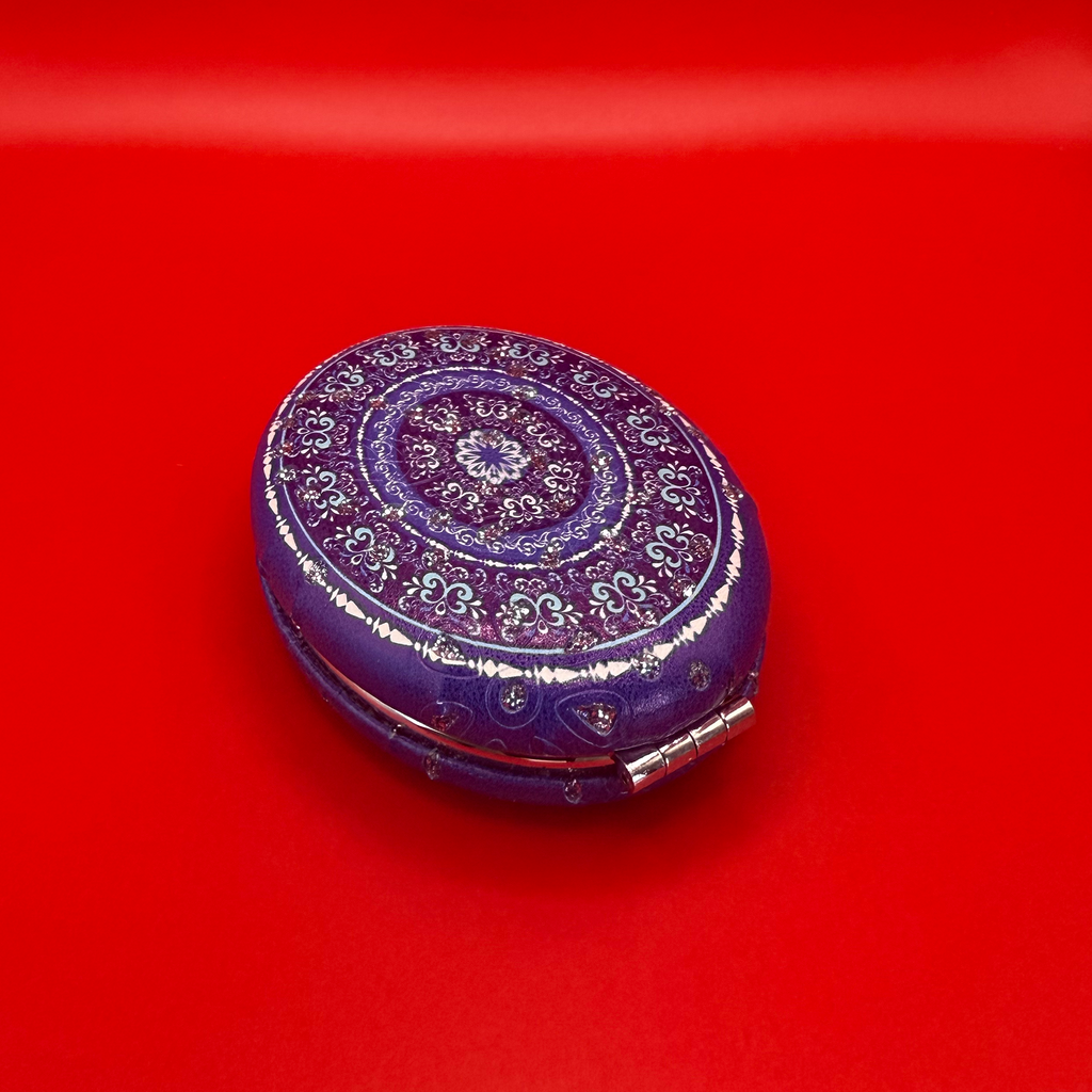 Moroccan Zellige Oval Mirror - Design 02