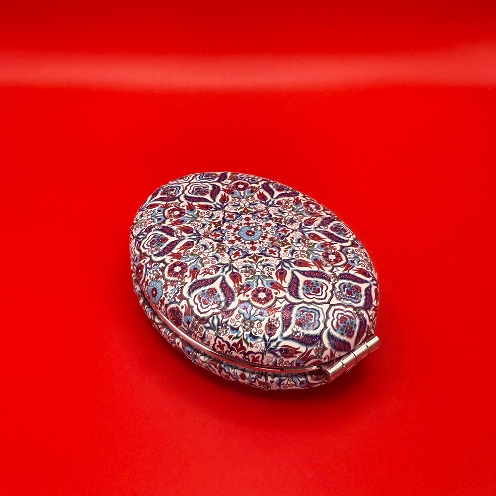 Moroccan Zellige Oval Mirror - Design 03