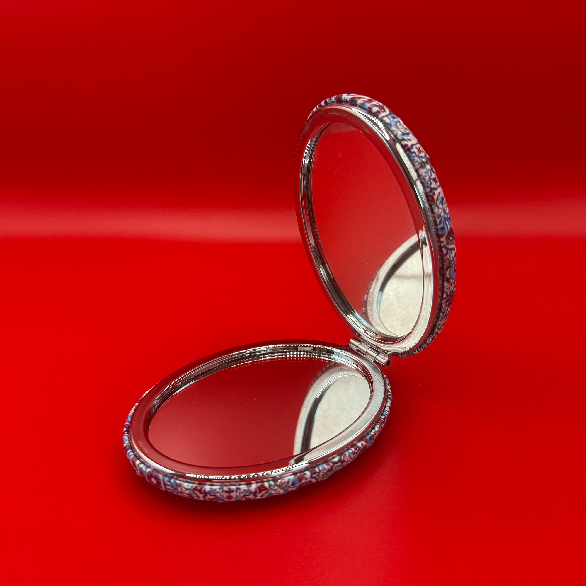 Moroccan Zellige Oval Mirror - Design 03