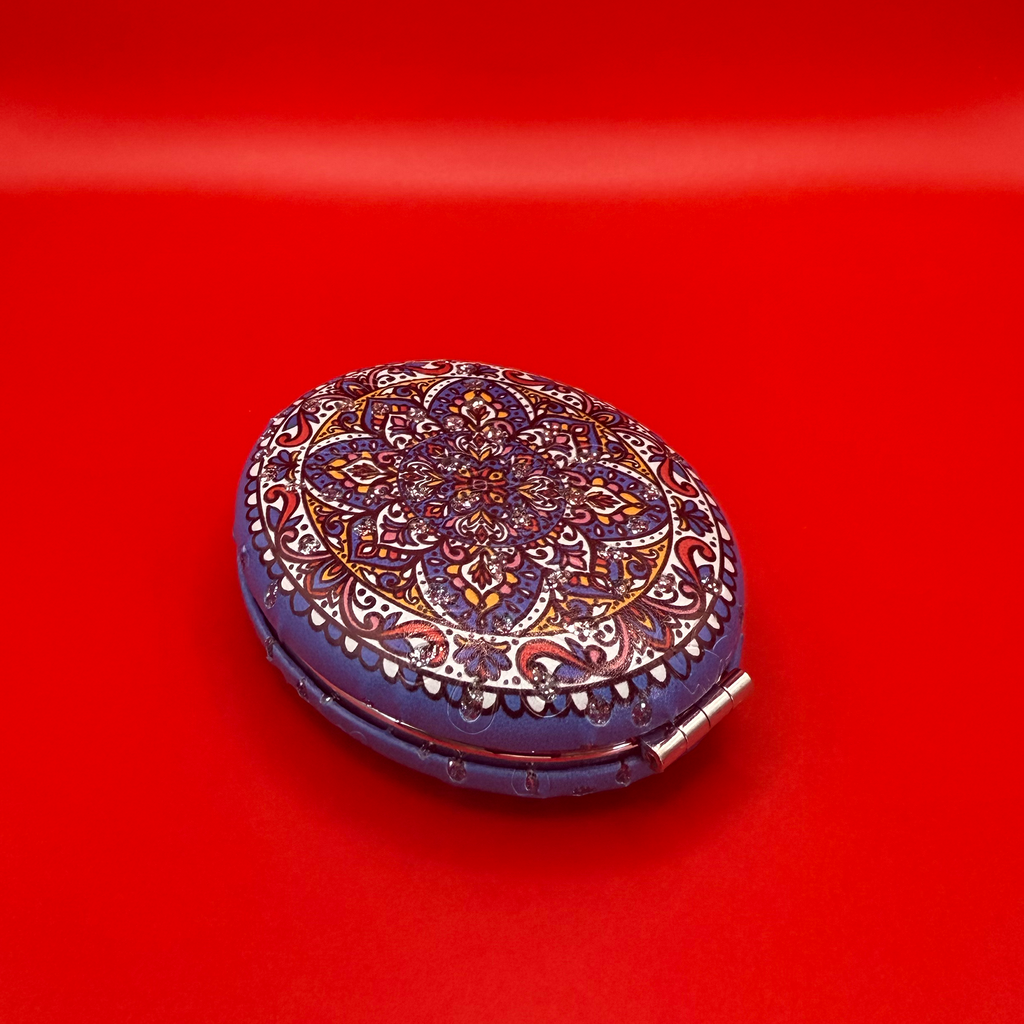 Moroccan Zellige Oval Mirror - Design 04