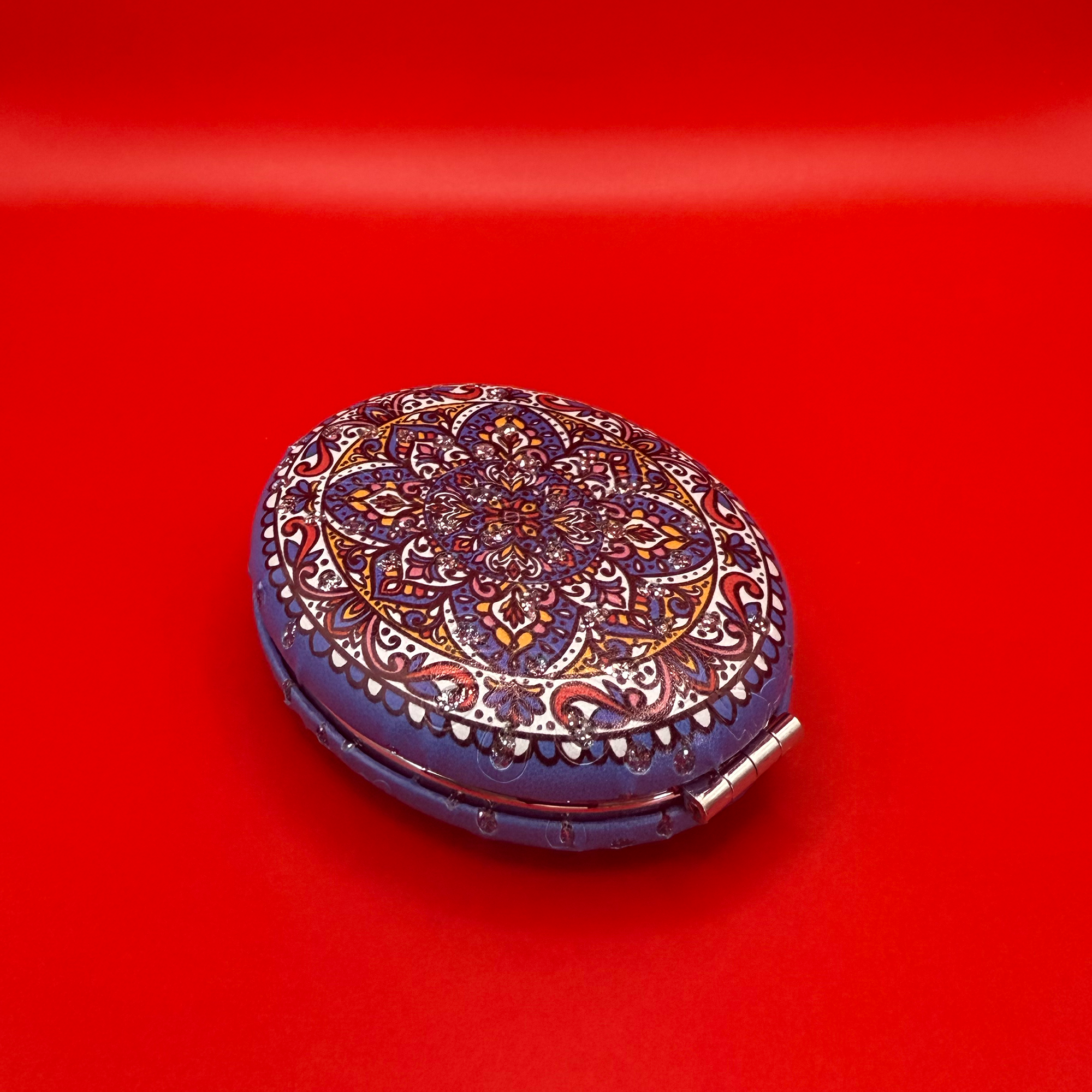 Moroccan Zellige Oval Mirror - Design 04