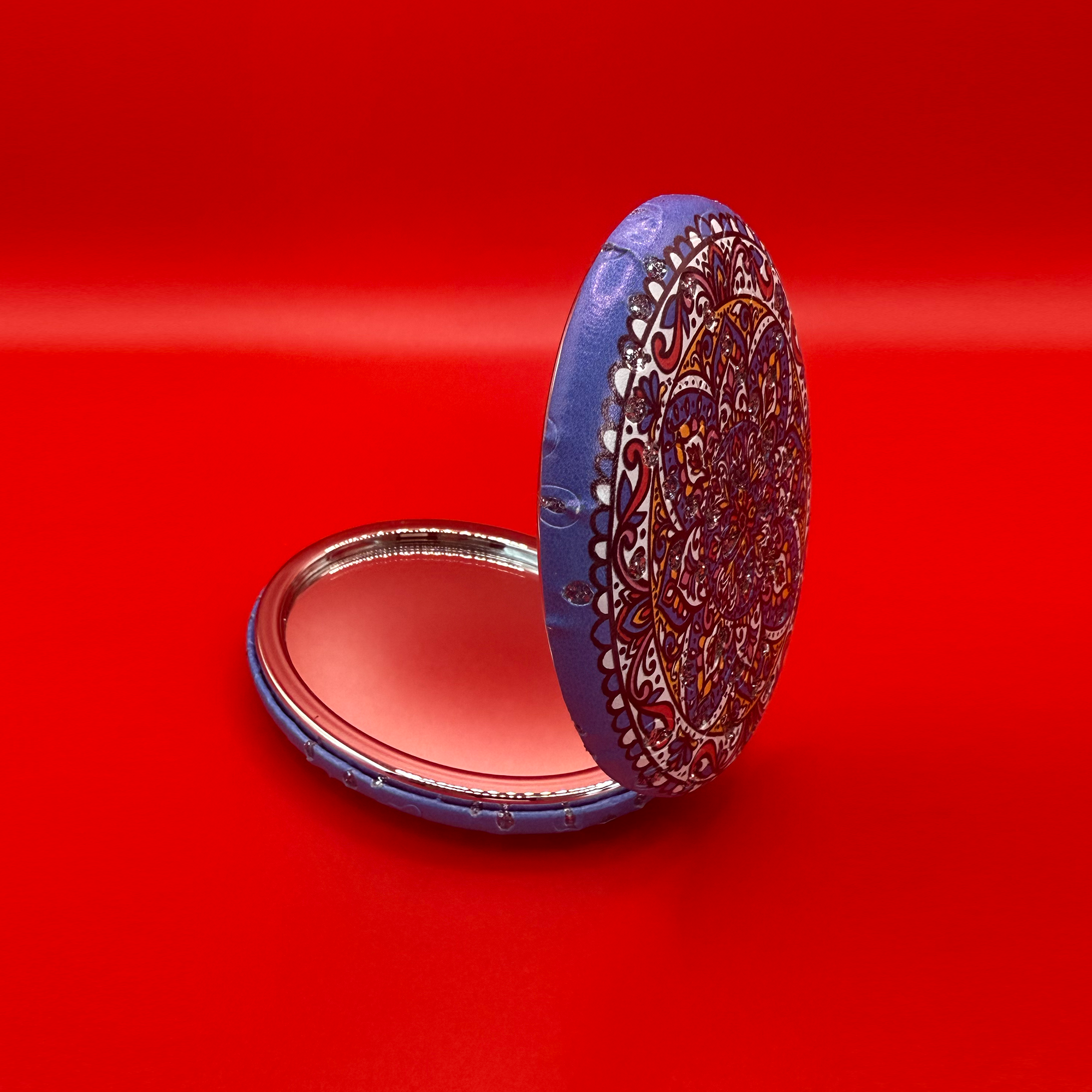 Moroccan Zellige Oval Mirror - Design 04