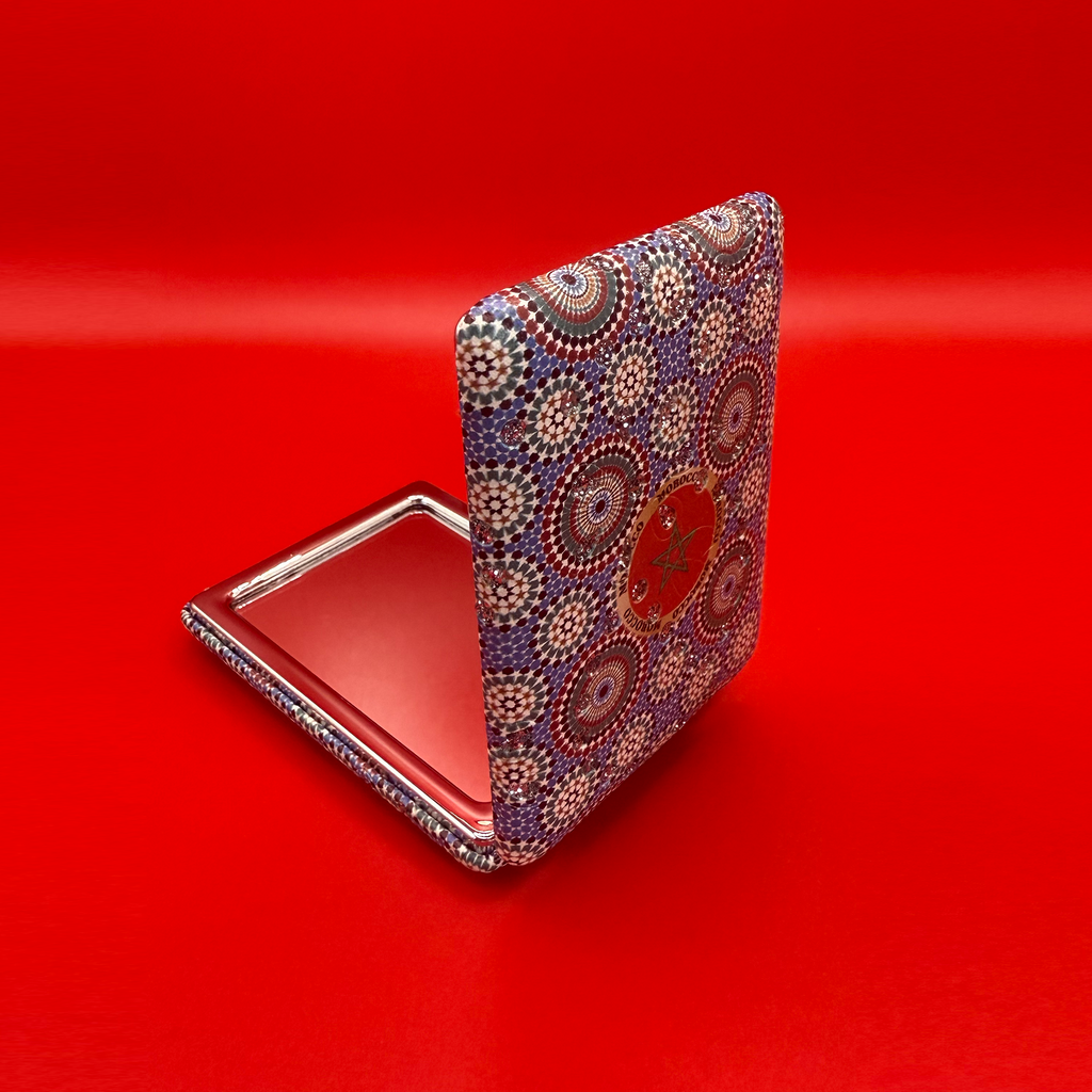 Moroccan Zellige Rectangle Mirror - Design 04