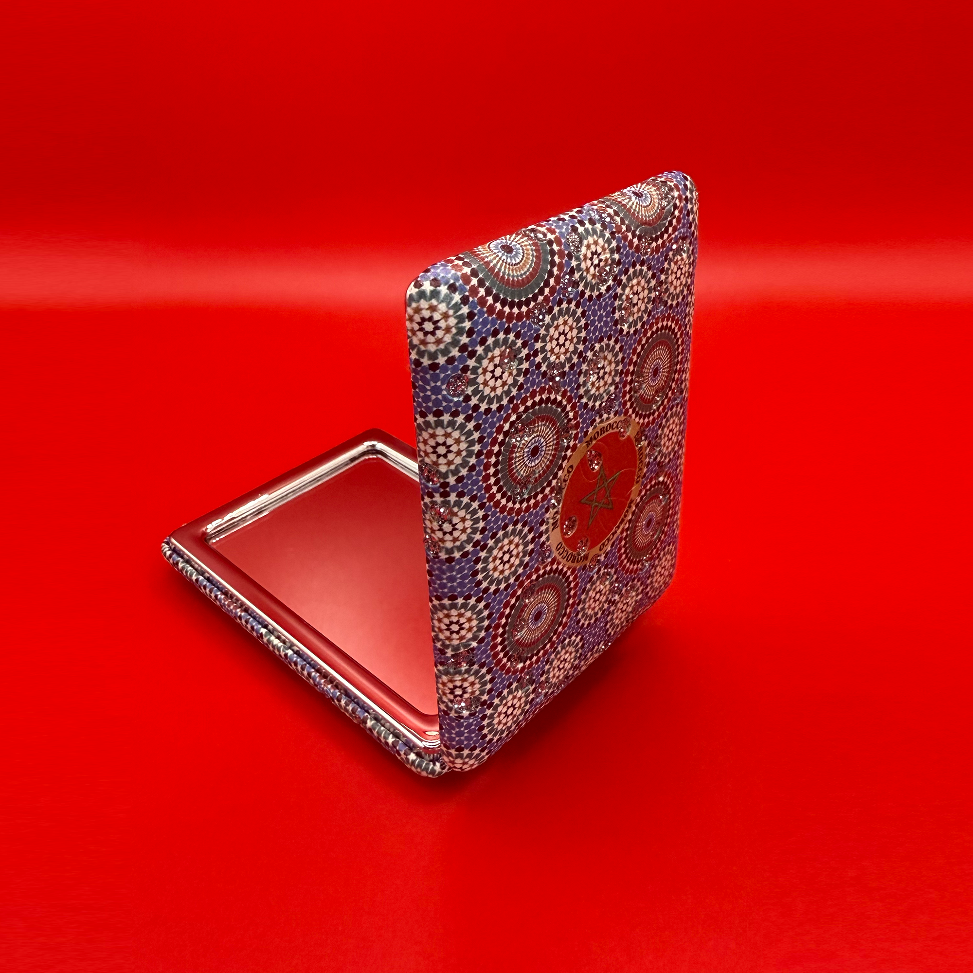 Moroccan Zellige Rectangle Mirror - Design 04