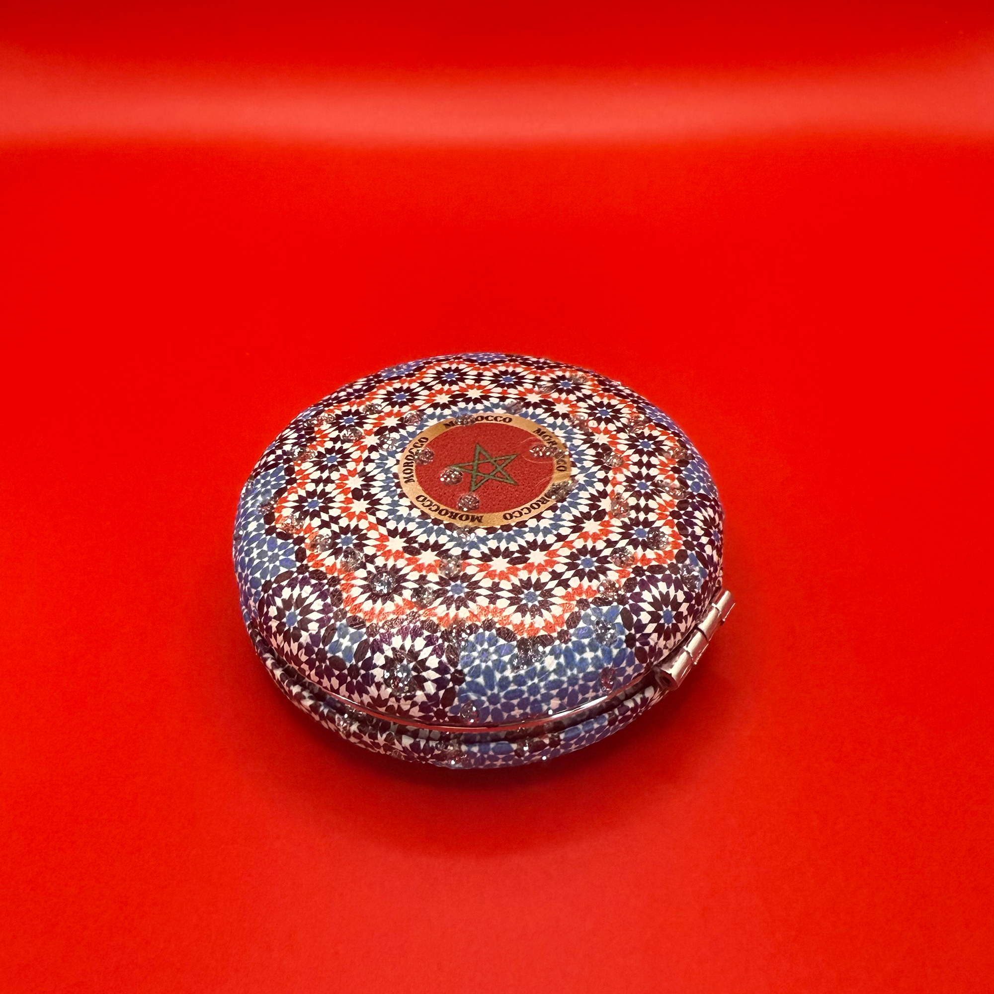 Moroccan Zellige Rounded Mirror - Design 01