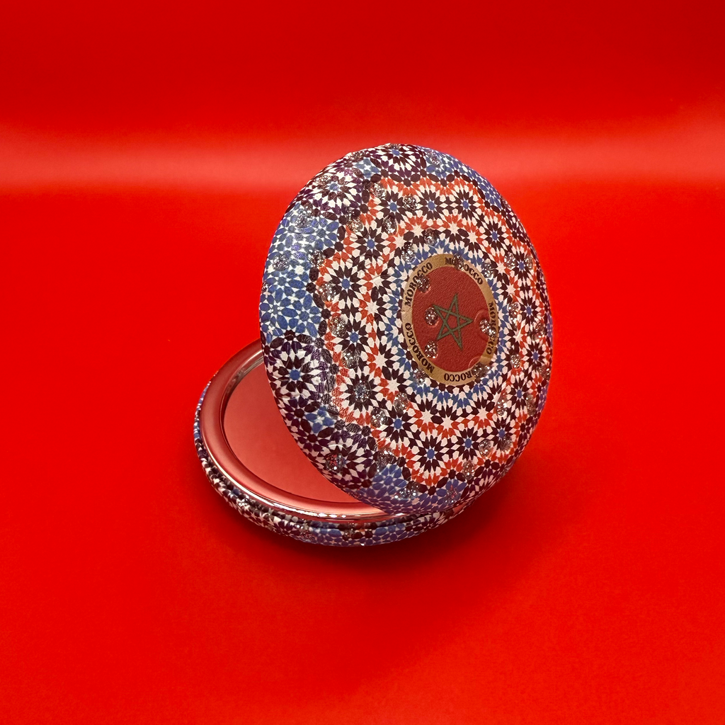 Moroccan Zellige Rounded Mirror - Design 01