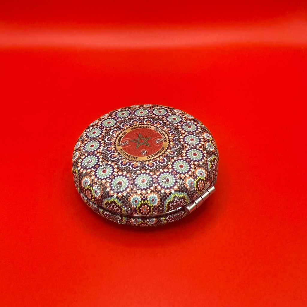 Moroccan Zellige Rounded Mirror - Design 03