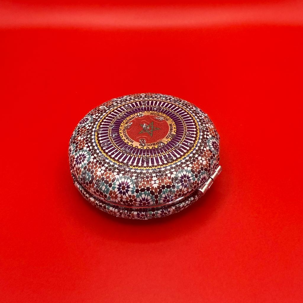 Moroccan Zellige Rounded Mirror - Design 04