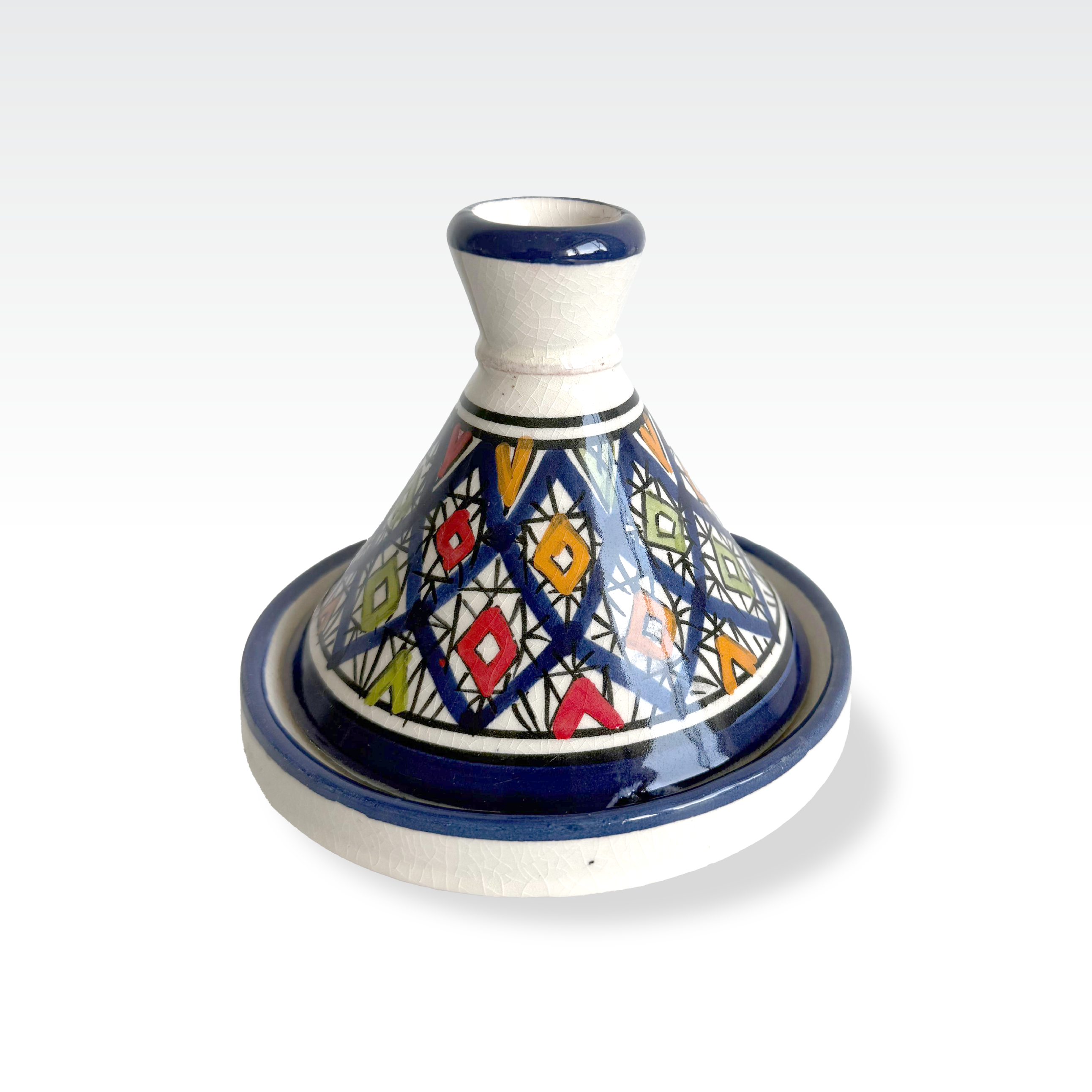 Tajine Design Blue Red Green Orange