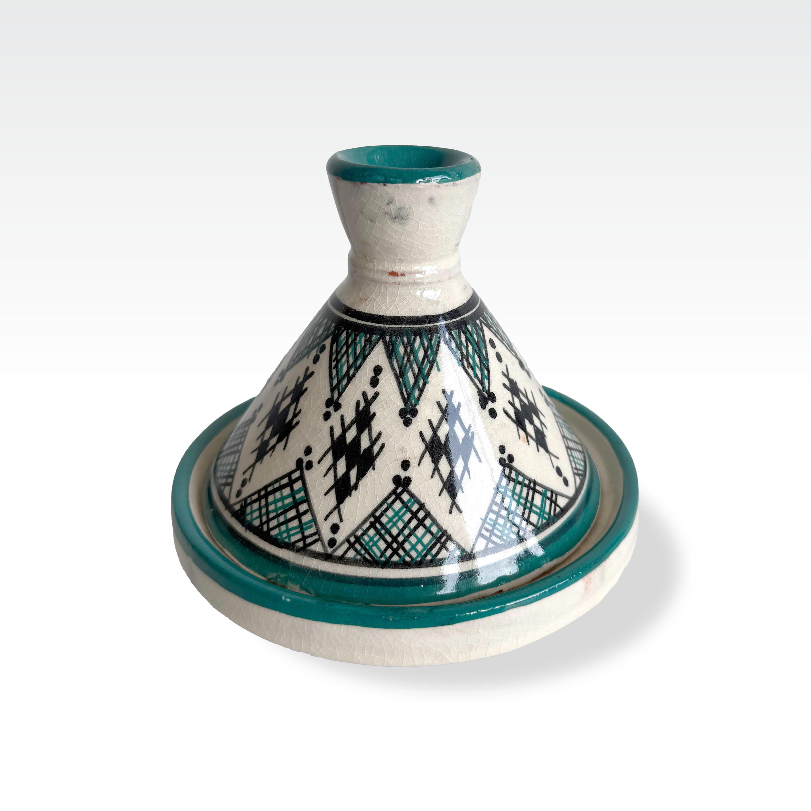 Tajine Design Dark Green and Black