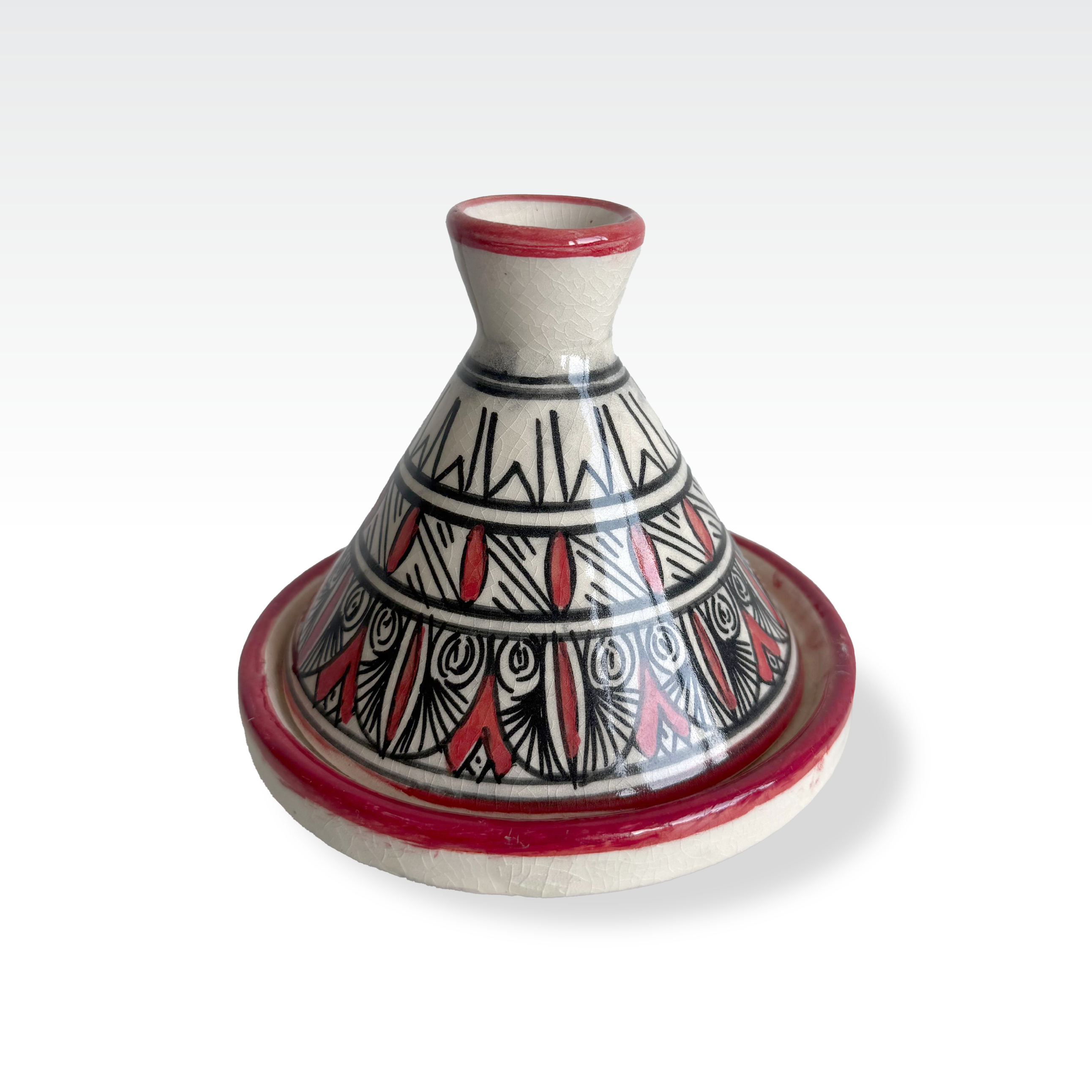 Tajine Design Red and Black